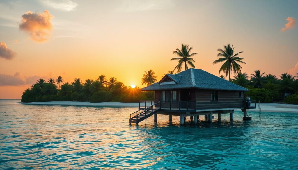 Maldives overwater bungalow