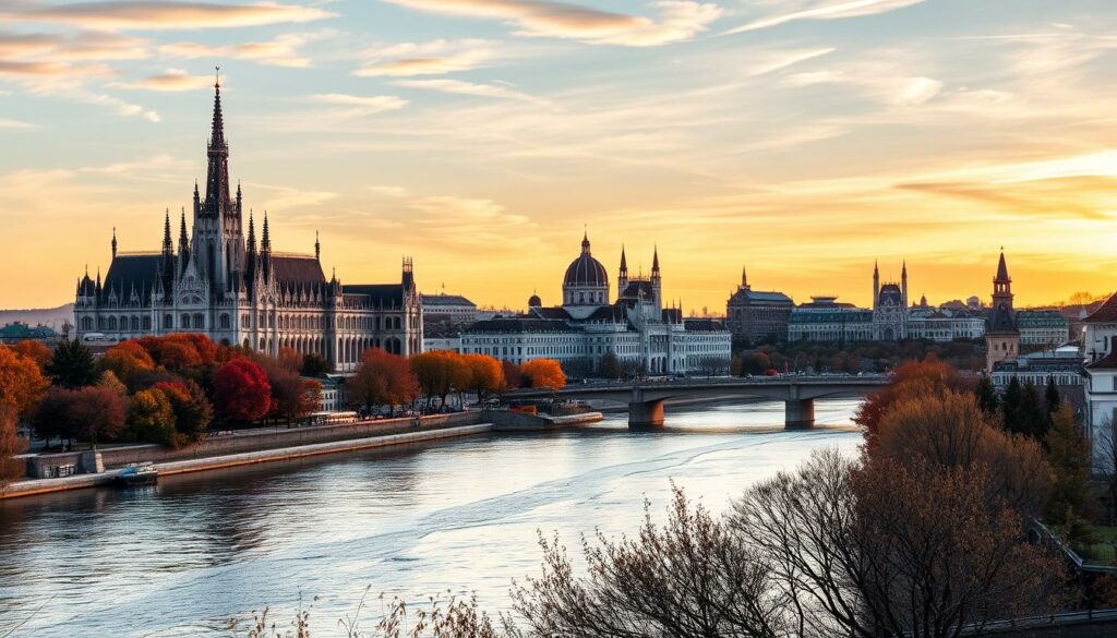 budapest danube river november