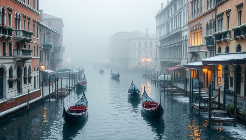 venice italy in winter