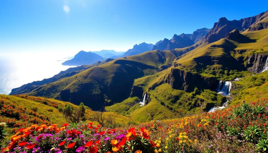 Madeira autumn landscape