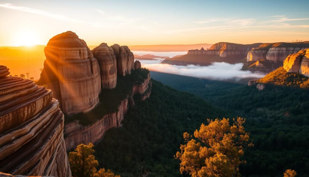 Three Sisters rock formation