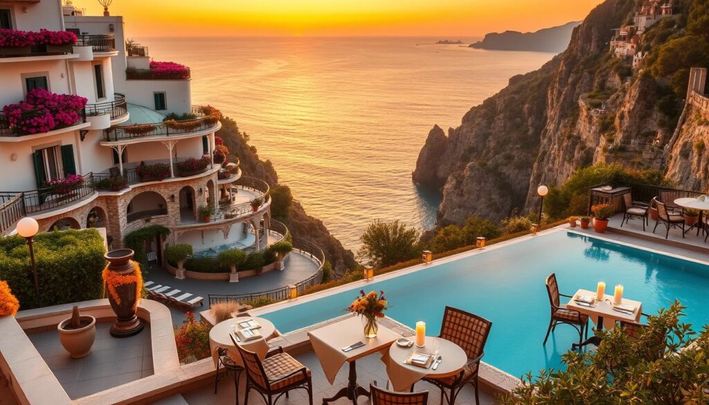 romantic amalfi coast hotels