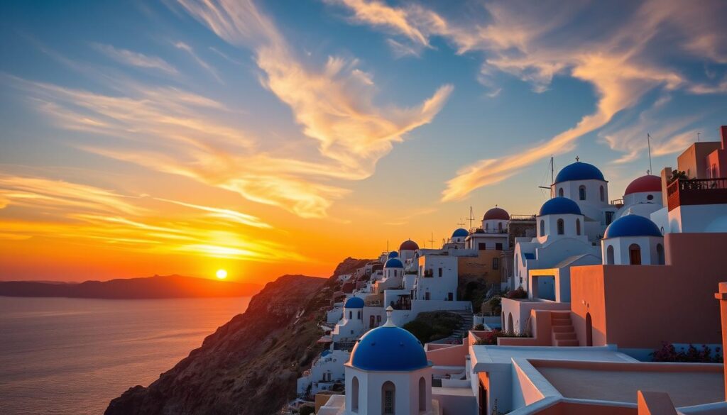 santorini sunset