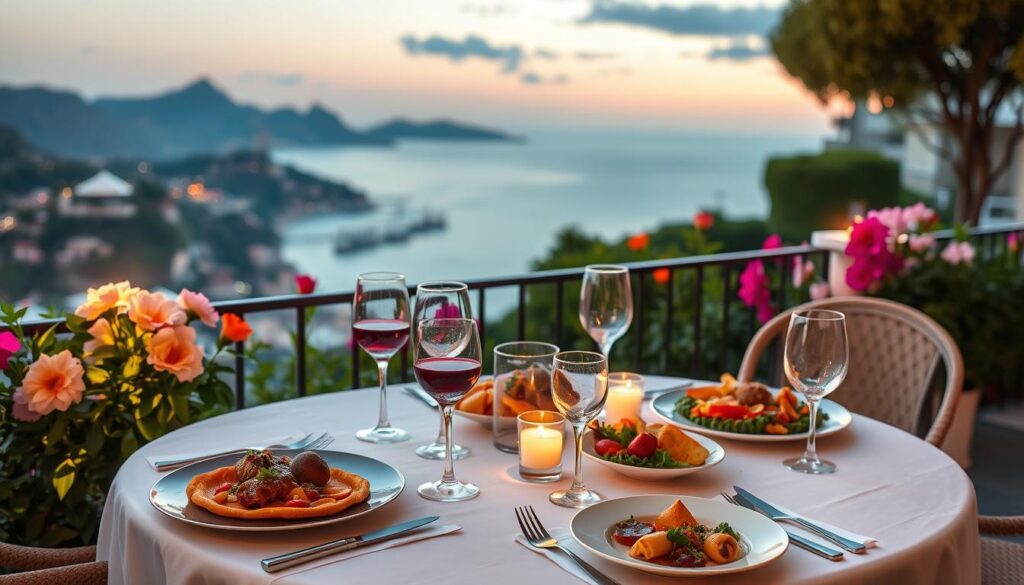 Dining at Grand Hotel Excelsior Amalfi